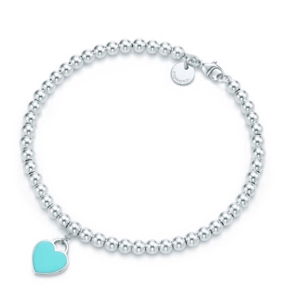 Return to Tiffany - Blue heart bracelet-6.5 inches