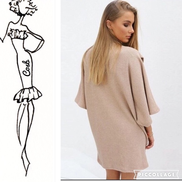 1 Left! Light Salmon Color Top w/Slouchy Mock Neck - Picture 2 of 4