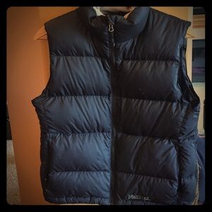 Black marmot puff vest