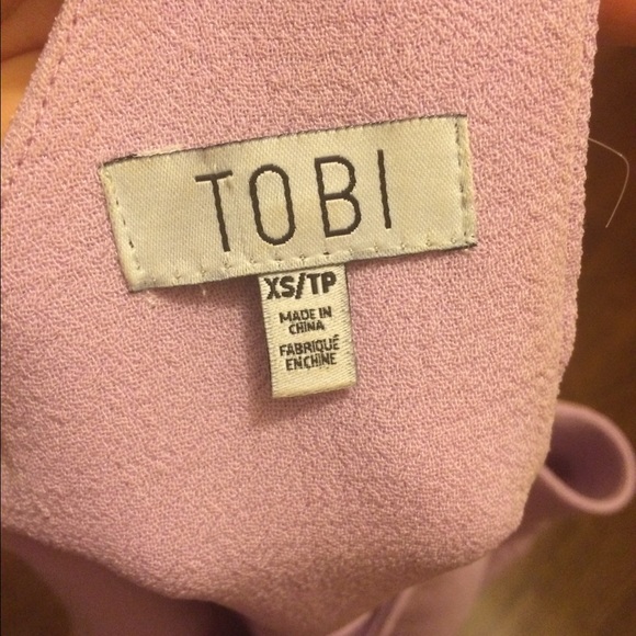 One shoulder light purple mini - Picture 2 of 4