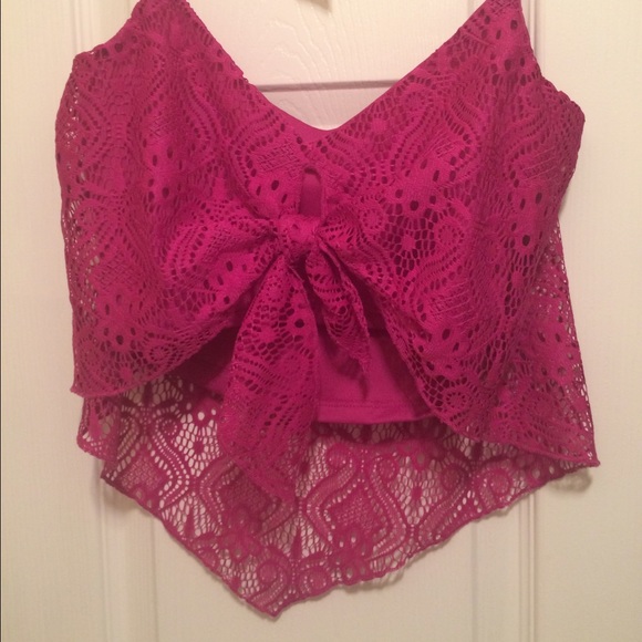 Purple crop top - Picture 2 of 4