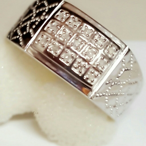 Men's 10k White Gold wedding band