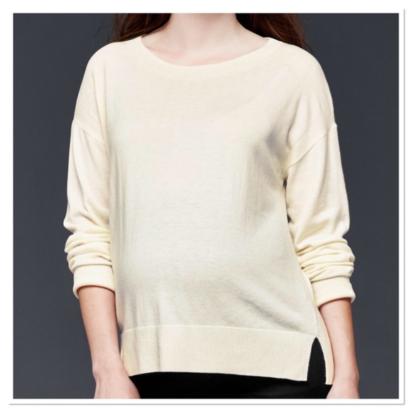 🌺HP🌺Maternity Gap Brooklyn Crew Pullover Sweater - Picture 2 of 2