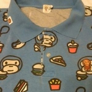 A BATHING APE, MILO POLO SHIRT