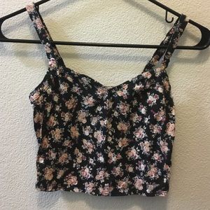 urban outfitters kimchi blue floral bustier top