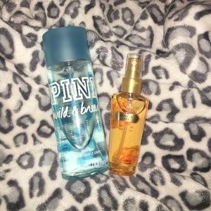 Pink: perfume, wild and breezy VS: vanilla lace