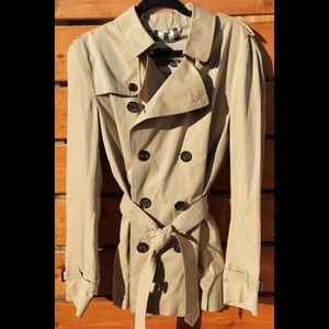 BURBERRY 'Kensington' cropped trench coat