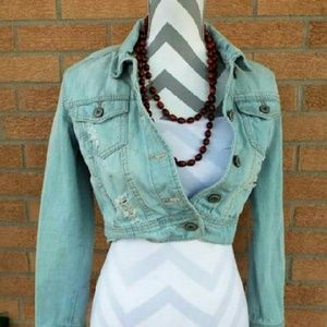 Distressed Jean Jacket