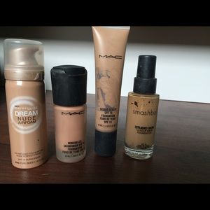 MAC, Smashbox, & Maybelline foundations $13 each