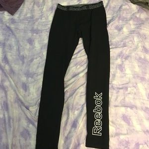 Black Reebok Leggings w/ Logo