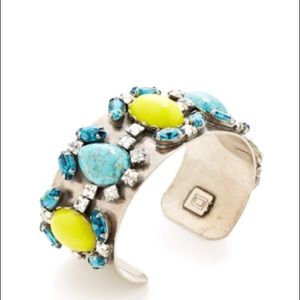 DANNIJO Perra Cuff in Yellow & Turquoise