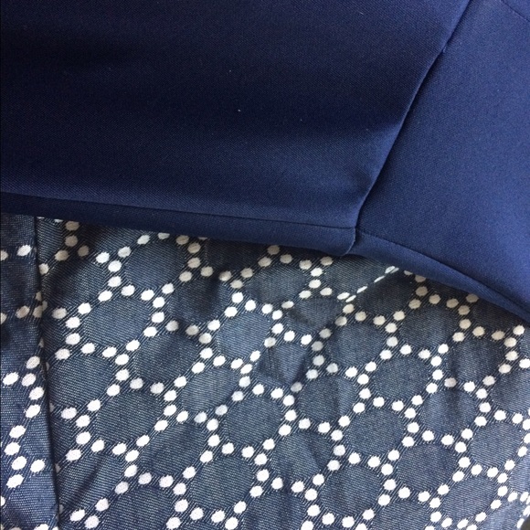 Charlotte Russe Chambray Peplum Dress w/ Belt - Picture 3 of 4