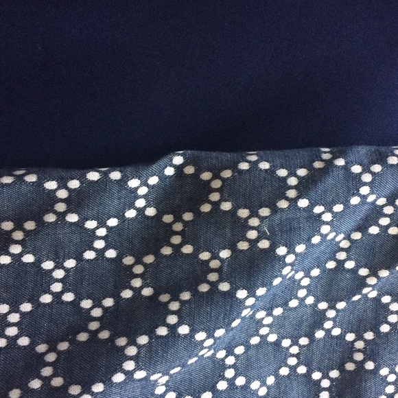 Charlotte Russe Chambray Peplum Dress w/ Belt - Picture 4 of 4