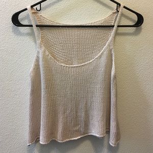 brandy melville super soft cute knit tank top