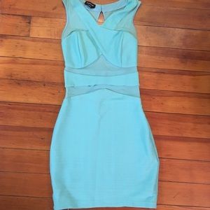 Bebe blue dress