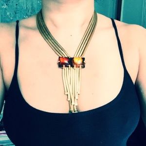Dominique Aurientis brass unique necklace.