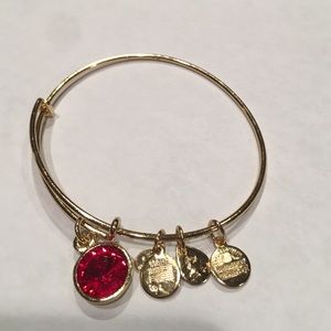 Alex & Ani Ruby July Birthstone Bracelet