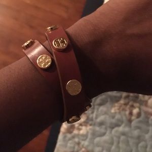 Tory Burch Leather Wrap Bracelet