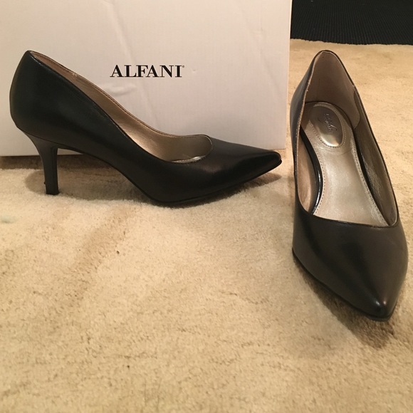 ALFANI BLACK DRESS SHOES - Picture 1 of 4