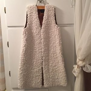 Faux sheep vest