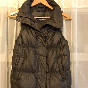 Women's Brown Gap Puffer Vest S Size S Small