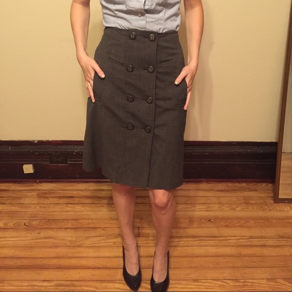 The Limited Button-down Pencil Skirt
