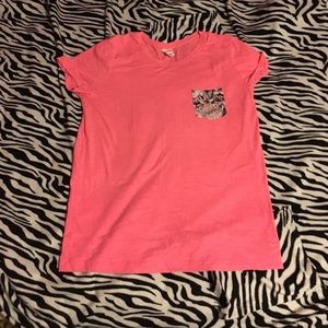 Victoria secret coral t-shirt