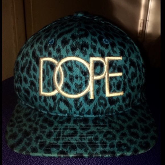 DOPE couture leopard strap back hat