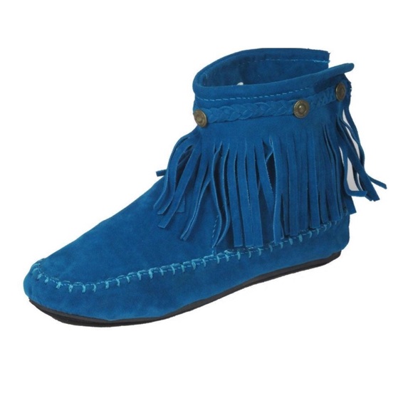 🆕BLUE MOCCASIN BOOTIES - Picture 2 of 4