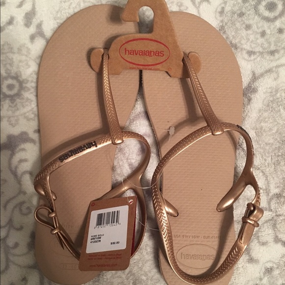 Bronze Metallic Havianas Sandals