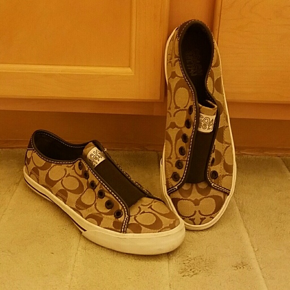 Coach slip on shoes