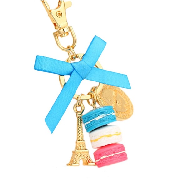 Handmade macaron bag charm/ keychain