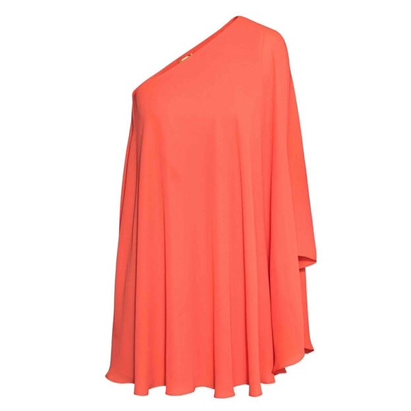 H&M one should cocktail dress in coral orange - Picture 2 of 3