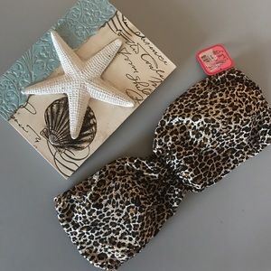 NWT Cheetah Bandeau Bra