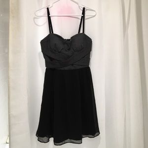 Banana Republic dress, gray/black colorblock EUC