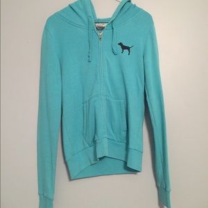 Zip up sweat shirt from pink