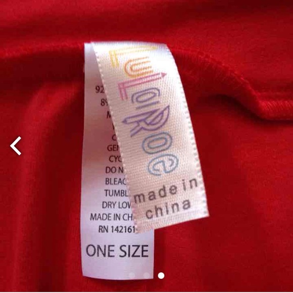 Host Pick! LuLaRoe coral leggings. NWT. One size. - Picture 3 of 3