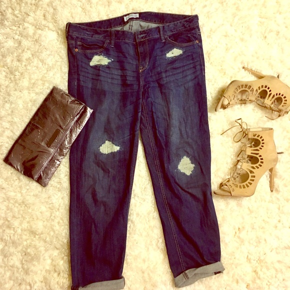 Modern Boyfriend ankle length jeans destroyed 👖