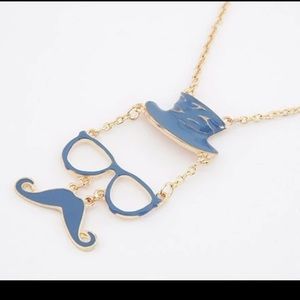 Nice fun mustache glasses necklace 🎉New