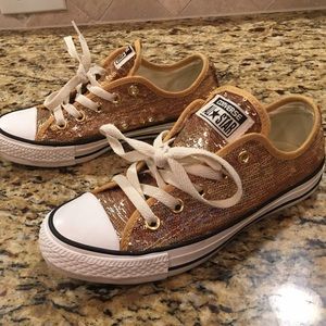 Gold Sequins Converse