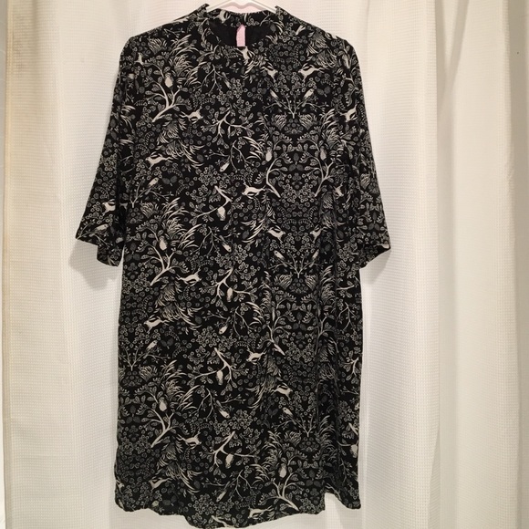 Woodland print mod shift dress
