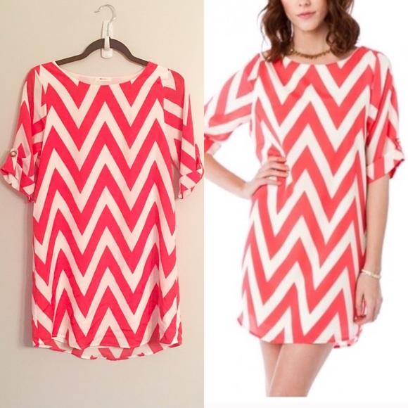 Like New Everly Chevron Dress