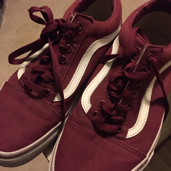 Burgundy Vans