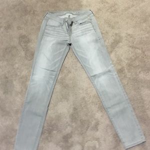 Gray American eagle jeggings