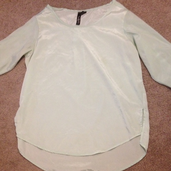 Fun & Flirt mint green blouse