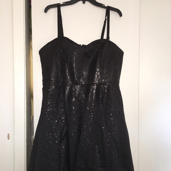 A Black sequins party dress from torrid