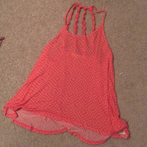 Pink Strappy Tank Top