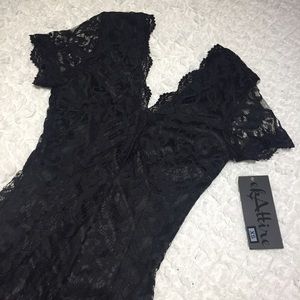 Ek Attire Black Lace Dress