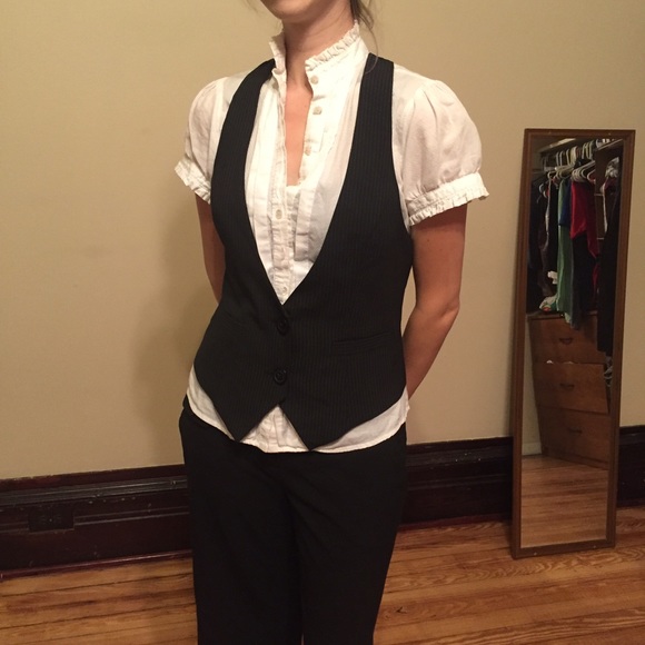 Express Pinstriped Vest