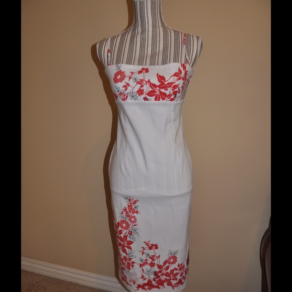 White floral dress